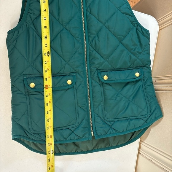 J.crew Womens Excursion Quilted Primaloft Green Vest size Small - Picture 8 of 9